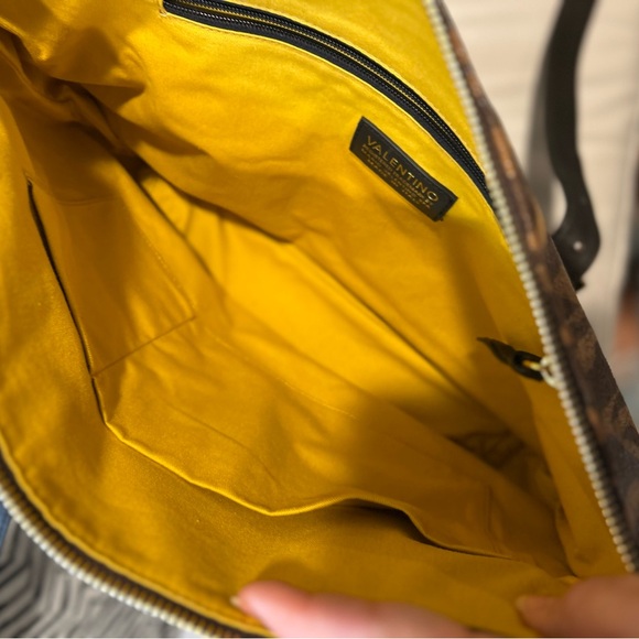 Mario Valentino Albina by Mario Leather Zebra Print Tote Bag - Picture 17 of 17